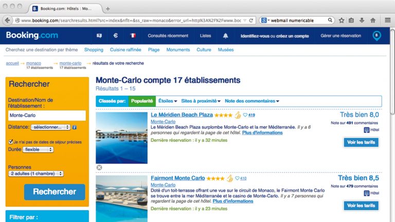 Affaire Booking.comMonaco n’attaquera pas en justice