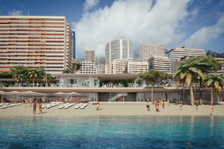 Transformation Larvotto Monaco maquette Renzo Piano