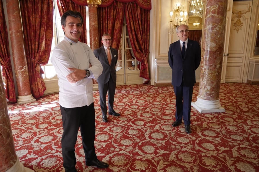 Yannick Alléno et Jean-Luc Biamonti Hermitage