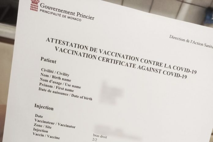 Attestation vaccination