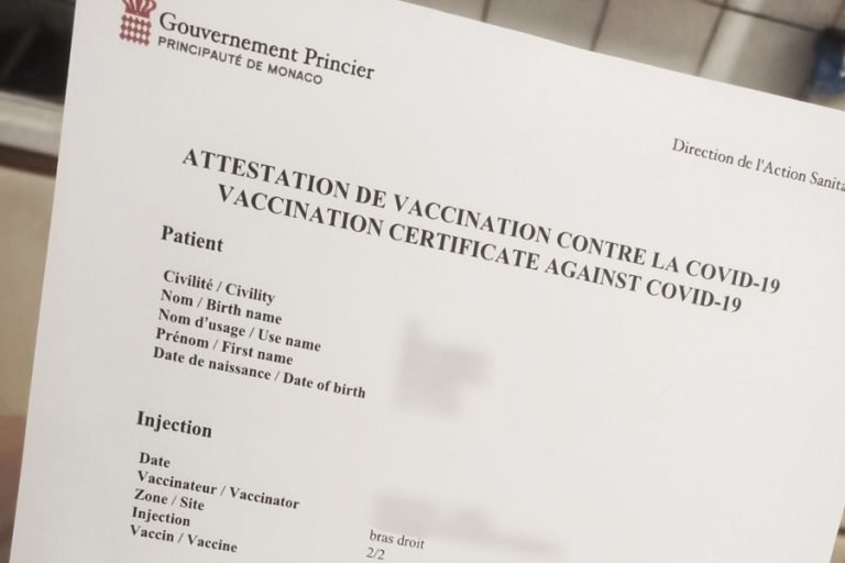 Attestation vaccination