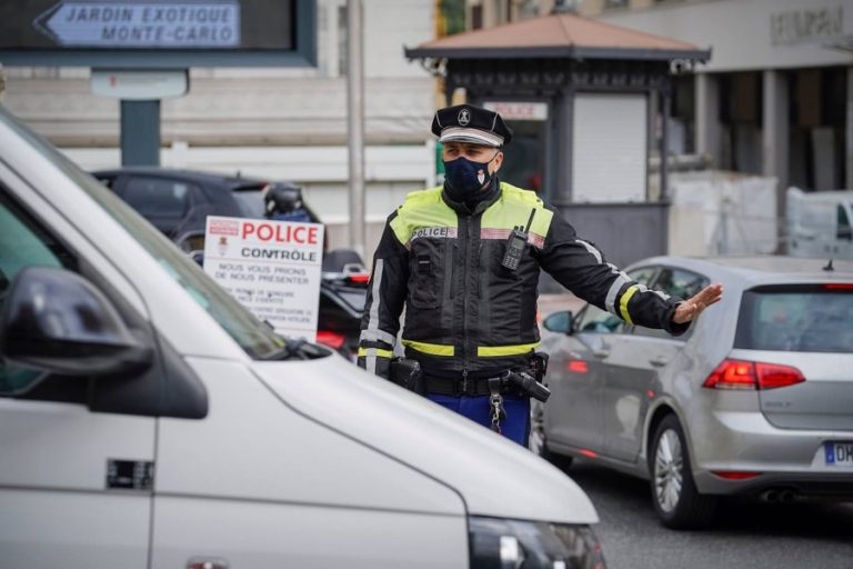 contrôles policiers voitures monaco
