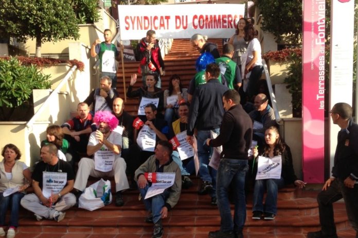 manifestation salariés Carrefour