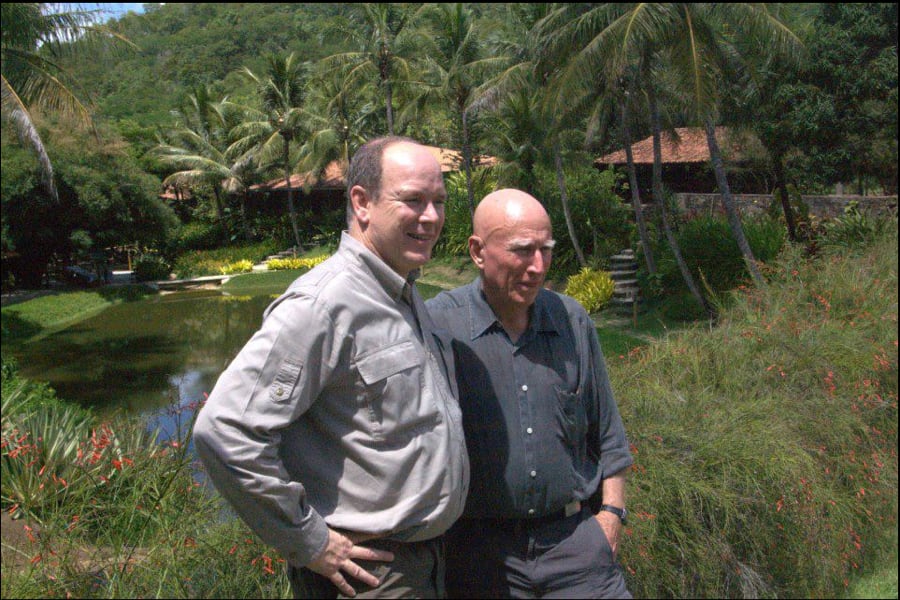 Sebastião Salgado et le Prince Albert II de Monaco