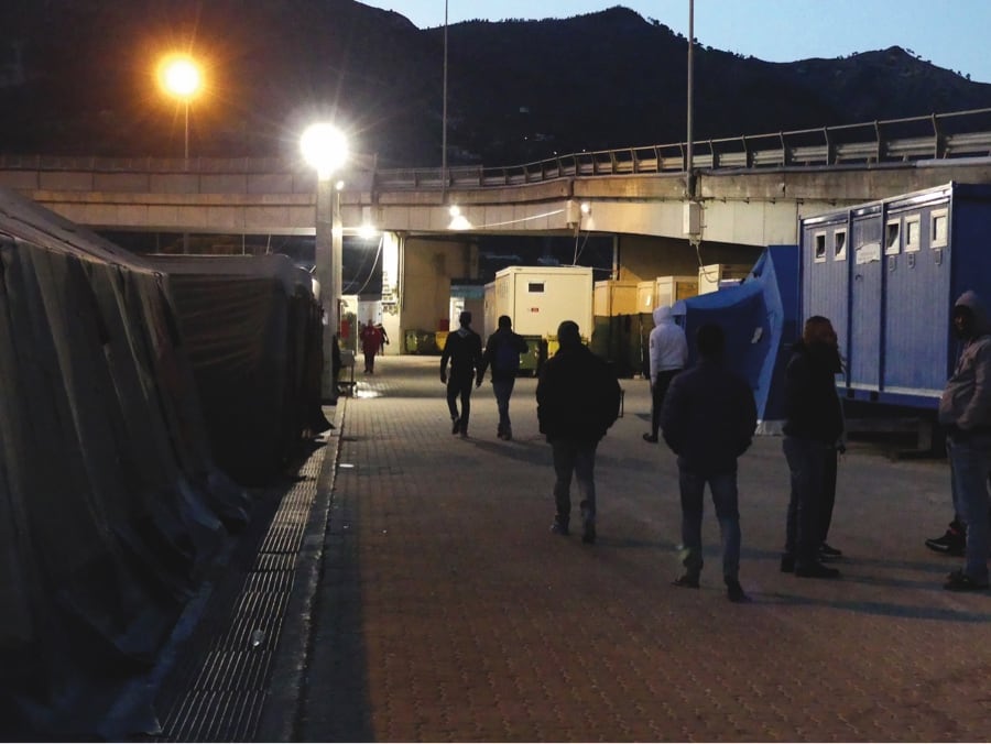 Vintimille migrants