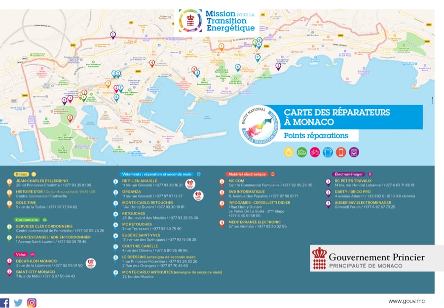 carte réparateurs monaco