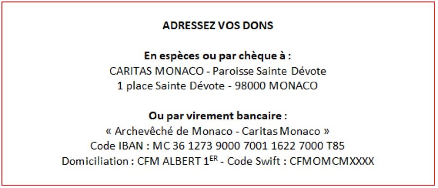 conflit russo-ukrainien caritas monaco