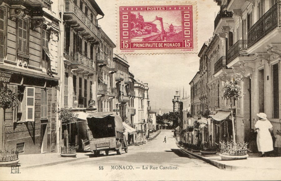 Carte postale monaco ancien
