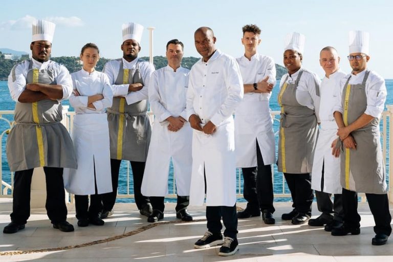Marcel Ravin et son équipe au Blue Bay Monte-Carlo