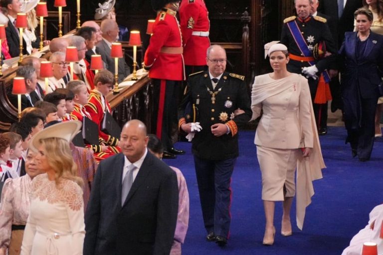 Le couple princier au couronnement du roi Charles III