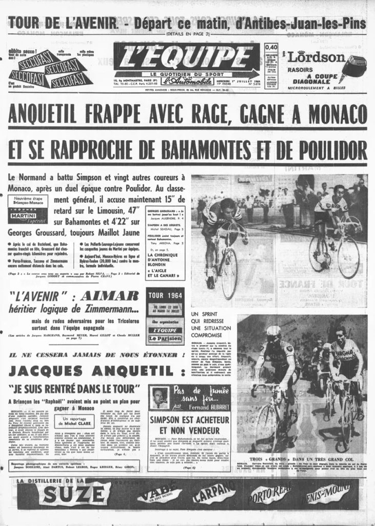 Tour de France étape Monaco Cyclisme