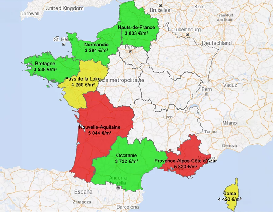 Côte d'azur france villes chères Luxe Logement balnéaire