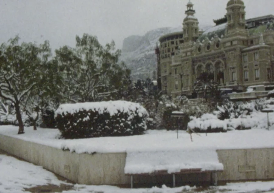 Monaco sous la neige Principauté