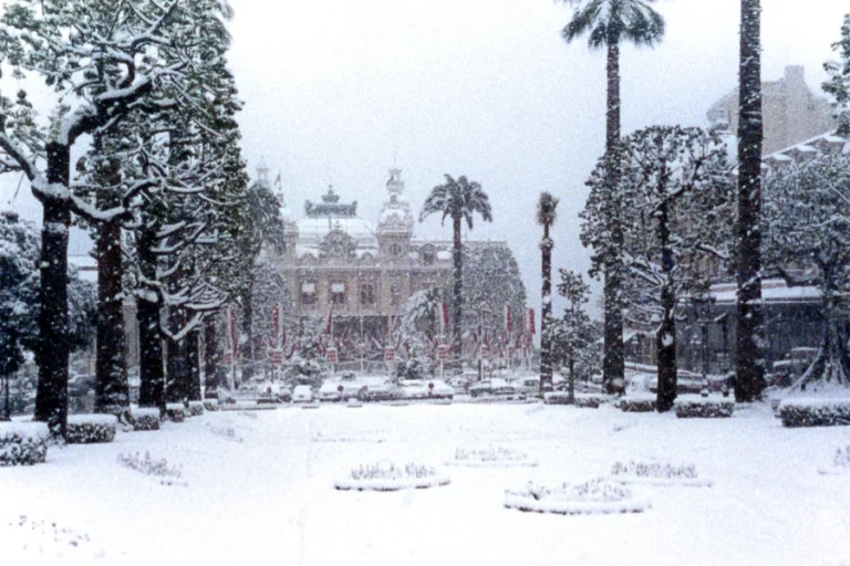 Monaco sous la neige Casino