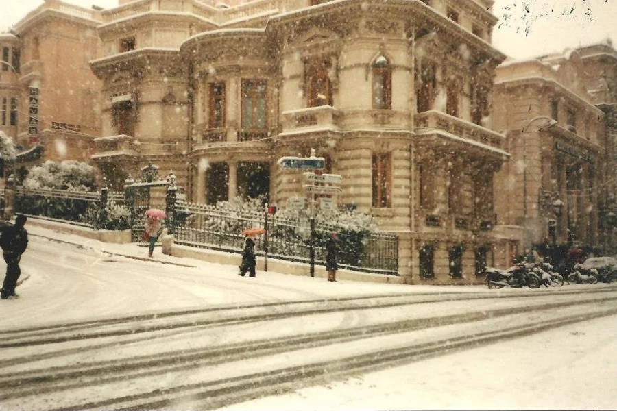 Monaco sous la neige Monte-Carlo