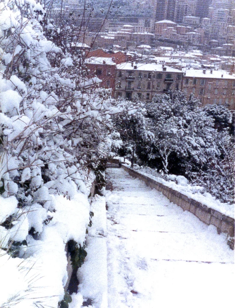 Monaco sous la neige Rampe Major